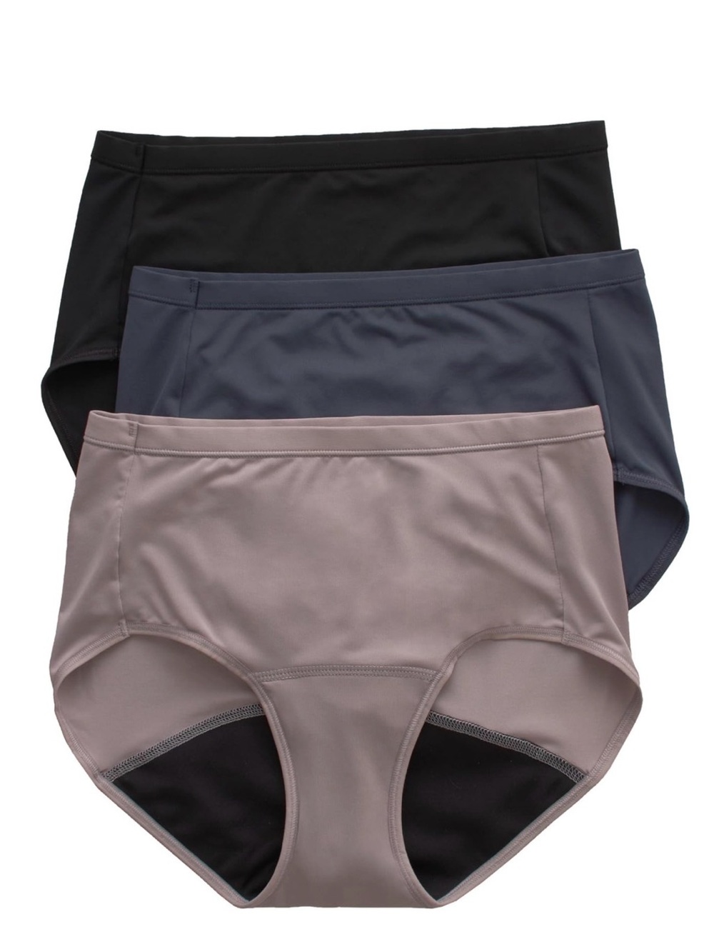NWOT-Hanes Comfort 3-Pair Women’s Plus 10/3XL Period Briefs Panties
